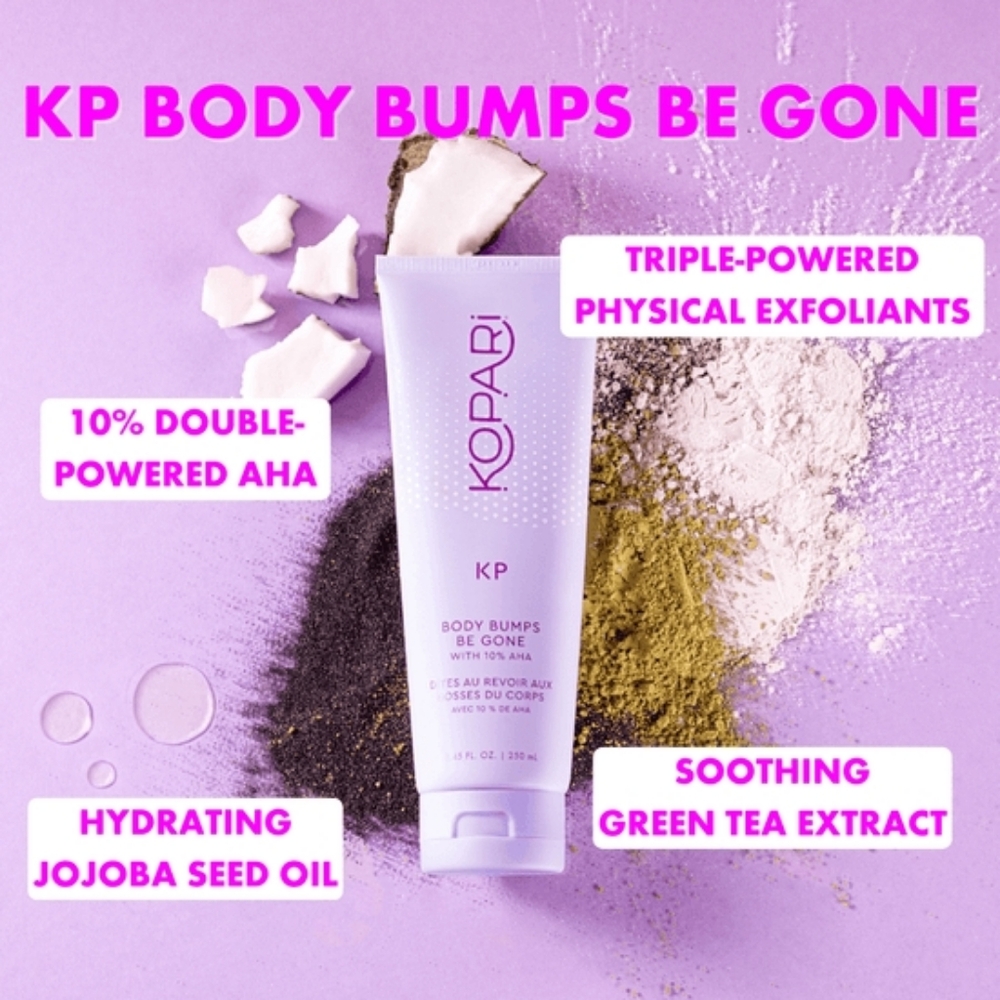 5/$25, Free Gift: Kopari KP Body Bumps Be Gone Scrub w 10% AHA, Jojoba Seed Oil - Picture 2 of 6